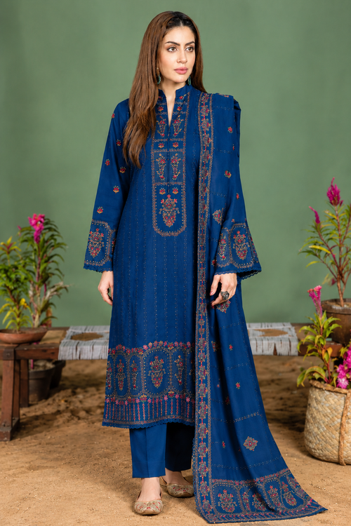 Dhanak Embroidery 3piece