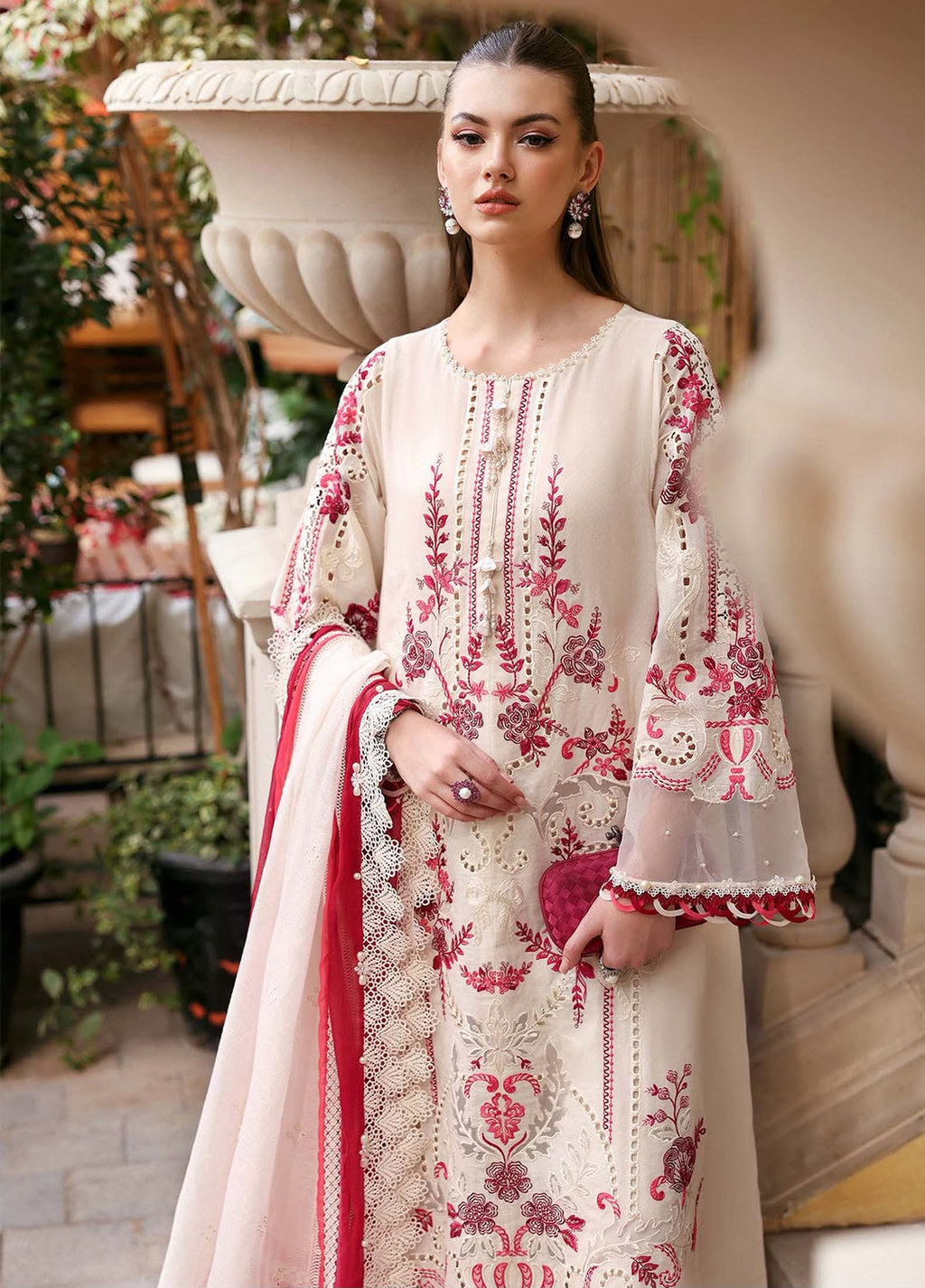 Dhanak Embroidery 3piece