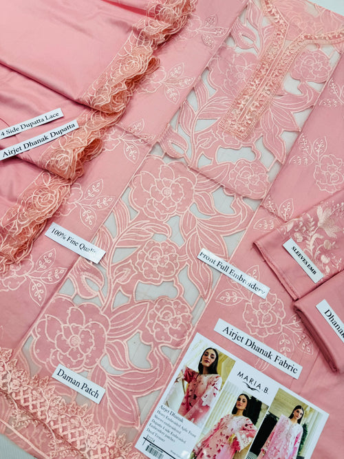 Dhanak Embroidery 3piece
