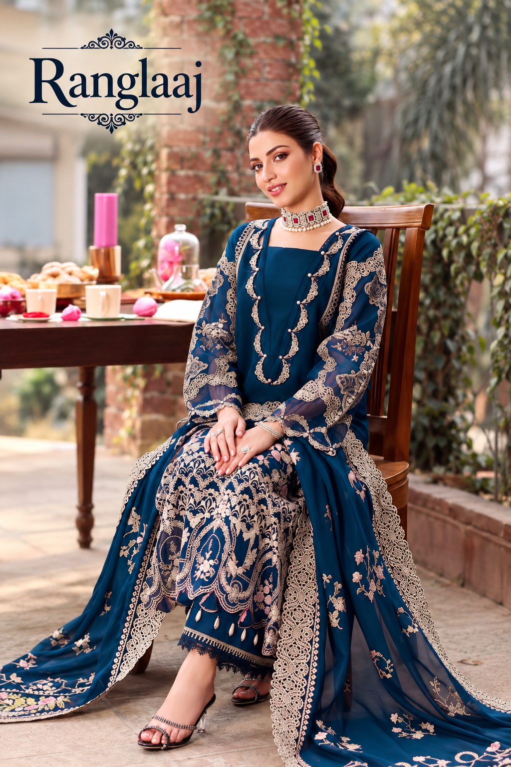 Dhanak Embroidery 3pcs