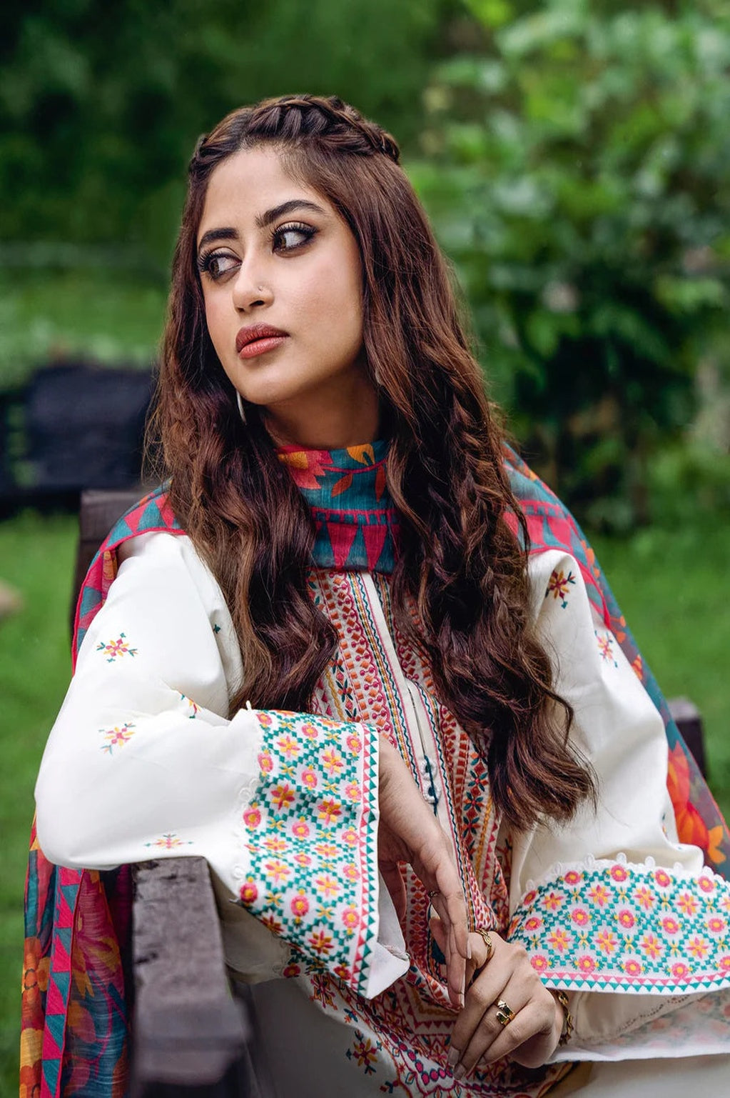 Dhanak Embroidery 3piece