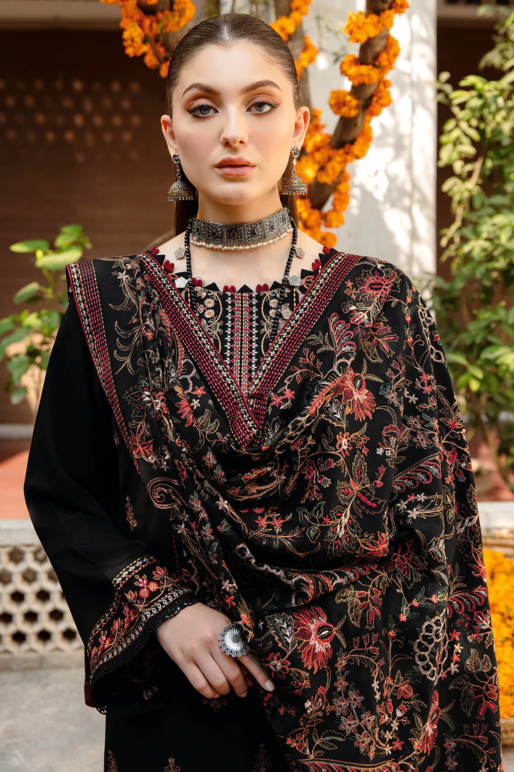 Dhanak Embroidery 3piece